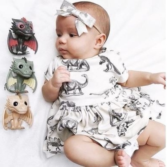 dinosaur baby dress